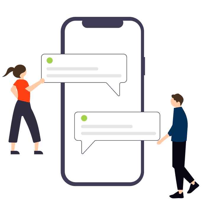 電話・LINEで気軽に相談できるイメージ